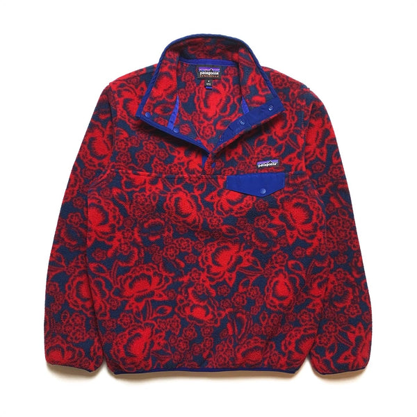 FA15 Patagonia Womens Printed Snap-T, Barceloneta: Classic Red (S)