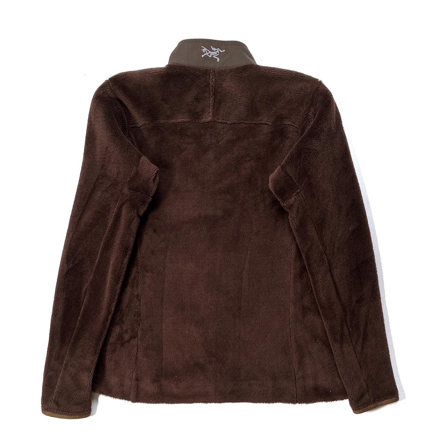 2000s Arc’teryx Womens Delta SV High-Pile Fleece Jacket, Brown (M)