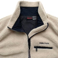 1990s Marmot Deep Pile Full-Zip Vest, Oatmeal (M)