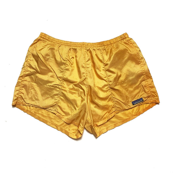 1980s Patagonia 3.5” Baggies Shorts, Yellow (L)