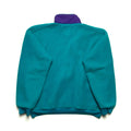 SP90 Patagonia Collared Synchilla Sweater, Teal & Purple (L)