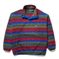 1997 Patagonia Printed Synchilla Snap-T, Minnehaha: Carmine (XL)