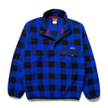 Fall 2014 Patagonia Printed Synchilla Snap-T, Fuzzy Plaid: Andes Blue (M/L)