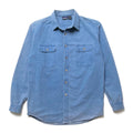 1989 Patagonia Garment Dyed Cotton Canvas Shirt, Light Blue (L)