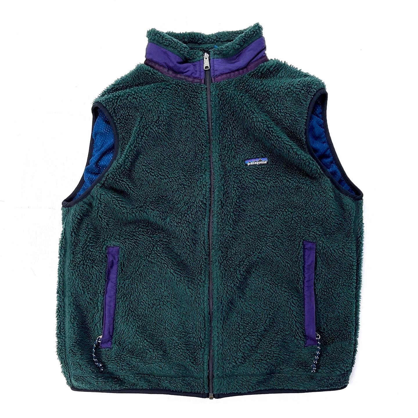 1995 Patagonia P.E.F. Retro-X Vest, Hunter & Regal Purple (L/XL)