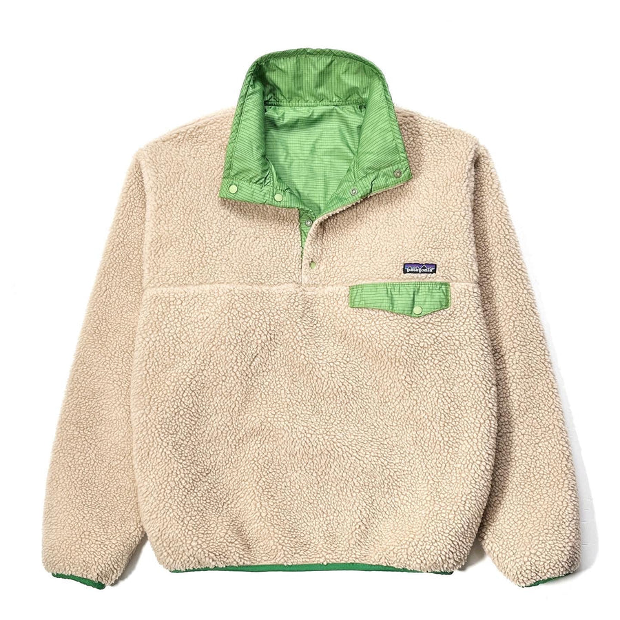 2008 Patagonia Reversible Deep Pile Snap-T, Natural & Vine (M-L)