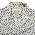 1980s The North Face Logo Print Camp Shirt, White/Green (L/M)