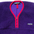 1990 Patagonia Retro Pile Paddling Pullover, Purple & Red (M)