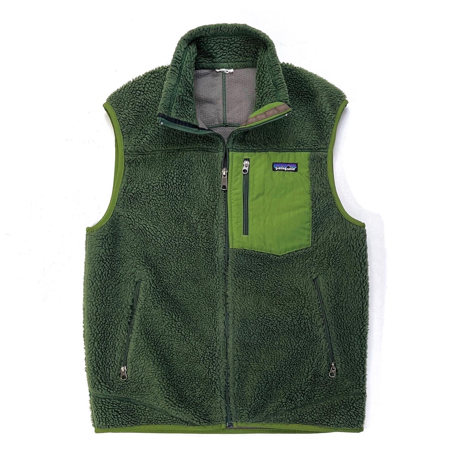 2010 Patagonia Mens Classic Retro-X Vest, Backcountry Green (S)