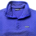 1987 Patagonia Cotton Diamond Quilt Pullover, Cobalt (L)