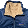 1982 Patagonia Shelled Pile Bomber Jacket, Navy & Tan (M/L)
