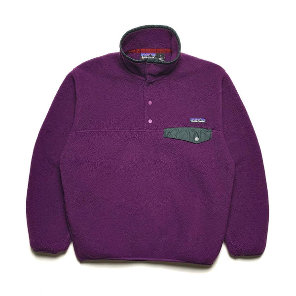 FA98 Patagonia Made In The U.S.A. Synchilla Snap-T, Eggplant (S/M)