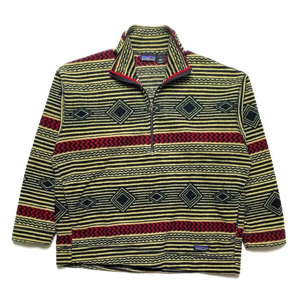 Fall 1995 Patagonia Printed Synchilla Sweater, Bullseye: Rye (L)