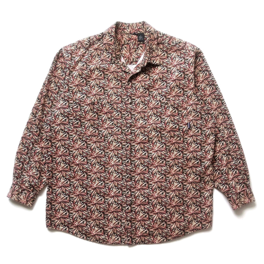 1993 Patagonia Printed Muleskin Shirt, Jungle Canopy: Algae (L/XL)