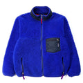 1990 Patagonia Retro Pile Cardigan, Cobalt & French Red (L)