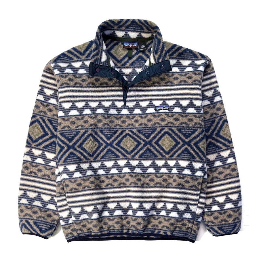 1996 Patagonia Printed Synchilla Snap-T, Saltillo: Driftwood (M)