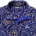 1995 Patagonia Printed Snap-T, Nepali Hexagon: Blueberry (S/M)