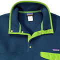 2007 Patagonia Synchilla Snap-T, Dark Blue & Lime Green (L-XL)
