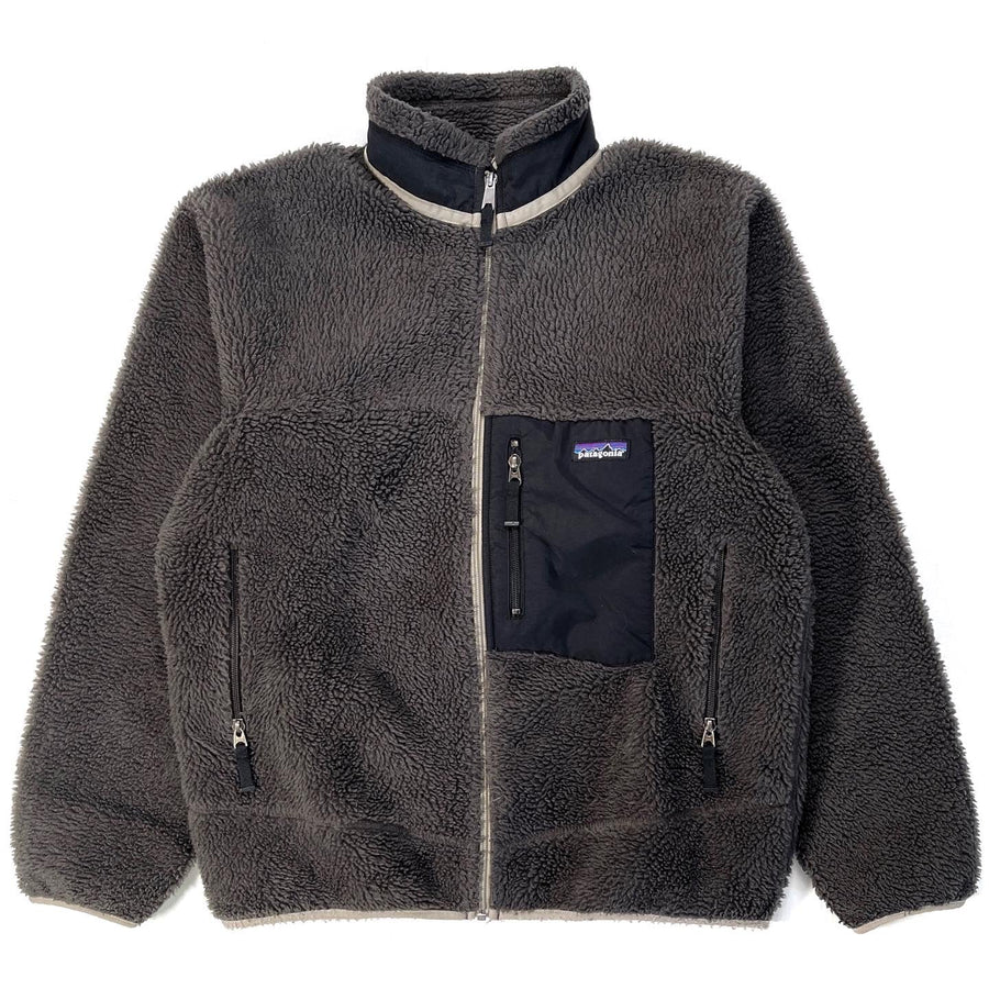 2007 Patagonia Mens Classic Retro-X Jacket, Gravel & Black (M)