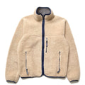 1999 Patagonia Retro Pile Cardigan, Natural & Dark Ash (S/M)