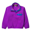 1993 Patagonia Synchilla Snap-T, Bright Purple & Cobalt (S)