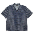 SP00 Patagonia Organic Cotton A/C Print Shirt, Navy/White (L/XL)