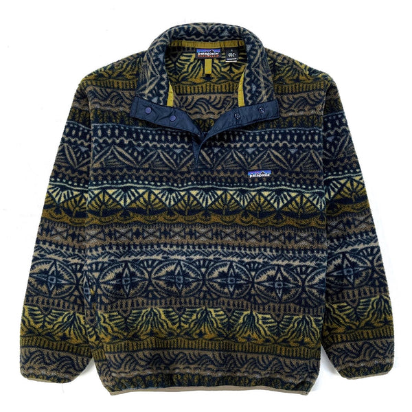 1998 Patagonia Printed Synchilla Snap-T, Tradewinds: Eucalyptus (S)