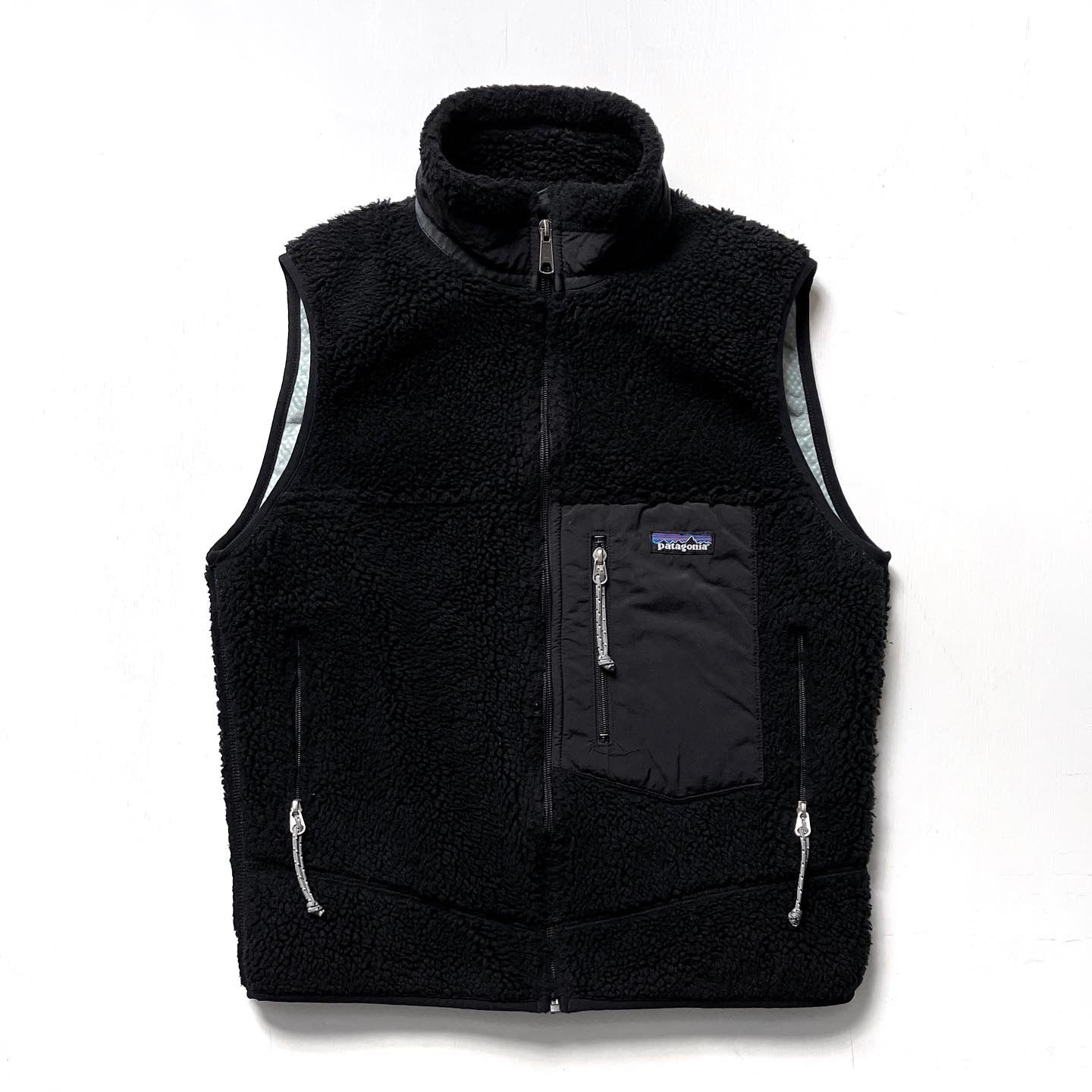 2000 Patagonia Made In The U.S.A. Classic Retro-X Vest, Black (S)