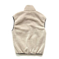 1990s Marmot Deep Pile Full-Zip Vest, Oatmeal (M)