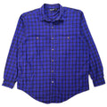 1984 Patagonia Mens Lightweight Cotton Flannel Shirt, Purple (L)