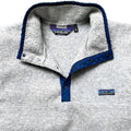1986 Patagonia Synchilla Snap T-Neck, Grey & Navy (L/XL)
