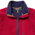 1997 Patagonia Made In The U.S.A. Retro Pile Cardigan, Cranberry (M)