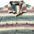 1994 Patagonia Heavy Flannel Shirt, Blanket Stripe: Saffron (M/L)