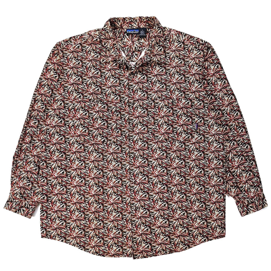 1993 Patagonia Muleskin Canvas Shirt, Jungle Canopy: Algae (L-XL)