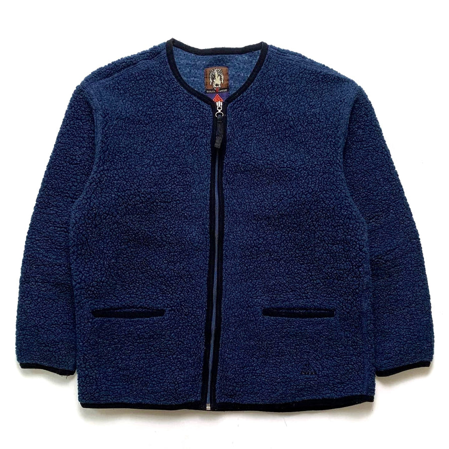 1996 Nike ACG Quality Comfort Sherpa Cardigan, Navy (M)