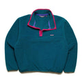 FA88 Patagonia Made In The U.S.A. Synchilla Snap-T, Teal/Pink (L Fits M)