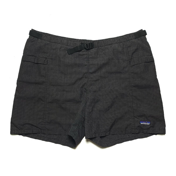 1997 Patagonia 3.5” River Shorts, Black Gridstop (XL)