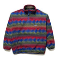 1997 Patagonia Printed Synchilla Snap-T, Minnehaha: Carmine (XL)