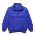 1987 Patagonia Cotton Diamond Quilt Pullover, Cobalt (L)