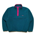 FA88 Patagonia Made In The U.S.A. Synchilla Snap-T, Teal/Pink (L Fits M)