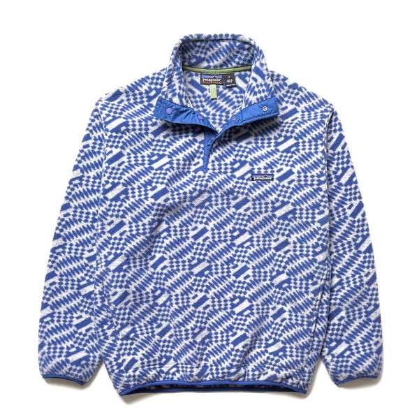 1998 Patagonia Printed Synchilla Snap-T, P’op: True Blue (M)
