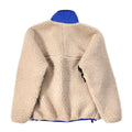 1990 Patagonia Retro Pile Cardigan, Natural & French Red (M)