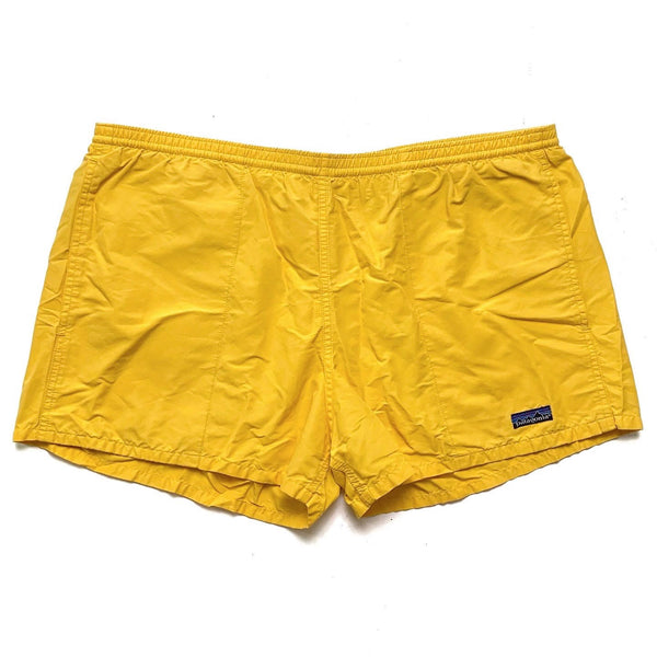 Spring/Summer 1985 Patagonia 3” Baggies Shorts, Bright Yellow (XL/XXL)