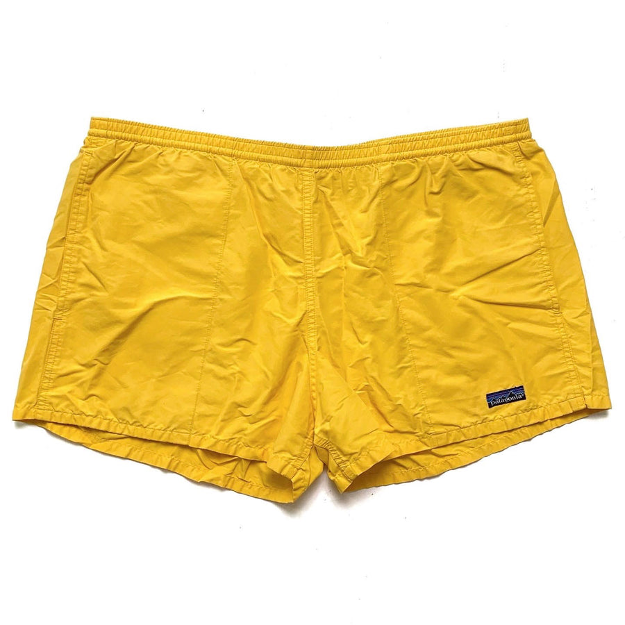 Spring/Summer 1985 Patagonia 3” Baggies Shorts, Bright Yellow (XL/XXL)
