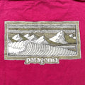Spring 1995 Patagonia Organic Cotton Logo T-Shirt, Cranberry (L)