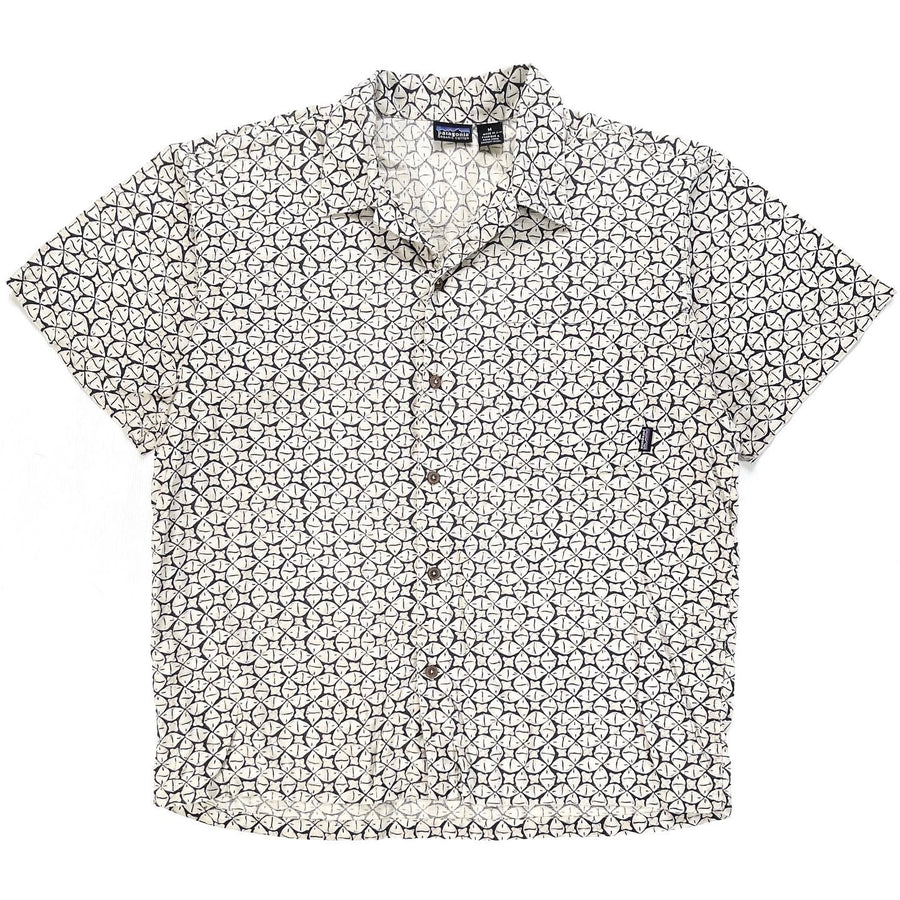 1990s Patagonia Mens Organic Cotton A/C Shirt, Sand Dollar (L)