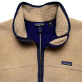 FA94 Patagonia PEF Retro-X Jacket, Natural & Classic Navy (XL/L)