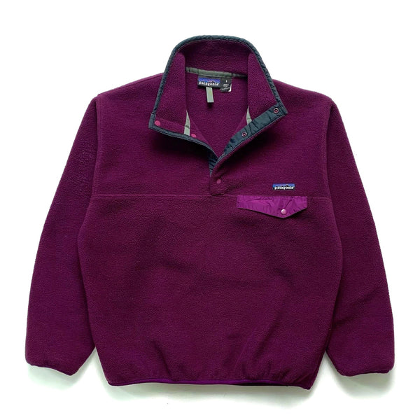 1994 Patagonia Made In The U.S.A. Synchilla Snap-T, Plum (M)