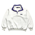 1987 Patagonia Diamond Quilt Snap-T, White & Cobalt (M Fits S)