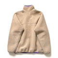 1993 Patagonia Retro Pile Cardigan, Natural & Purple (L)